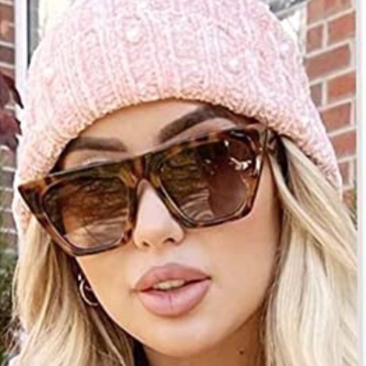 Squarecateye Sunglasses Uv 400 New